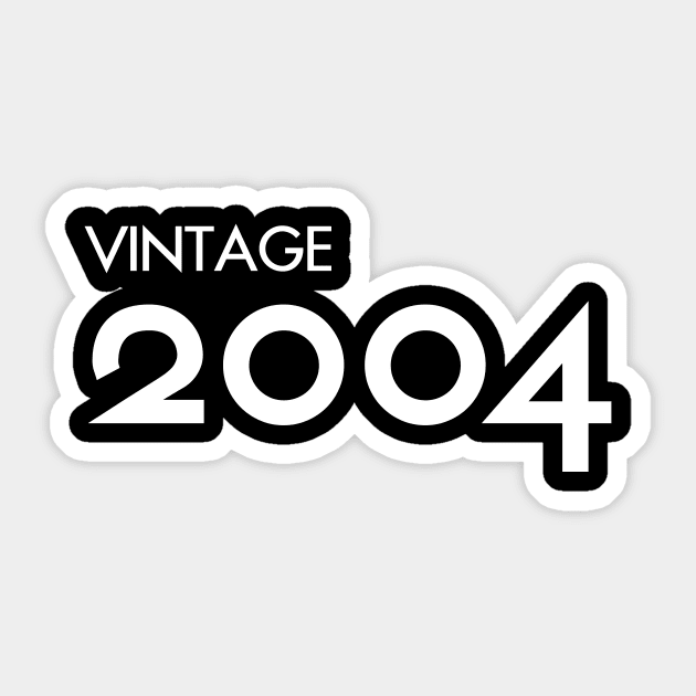 Vintage 2004 Gift 16th Birthday Party Sticker by Damsin